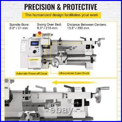 8x14in 650W 2250RPM Variable Speed Mini Metal Lathe for Turning & Milling