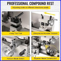 8x14in 650W 2250RPM Variable Speed Mini Metal Lathe for Turning & Milling