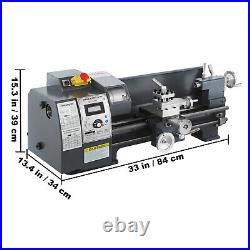 8x16 Mini Metal Lathe Benchtop 1100W Variable-Speed DC Motor Metalworking Tool