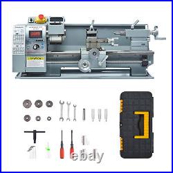 8x16 Mini Metal Lathe with 3 Jaw Chuck 750W Motor LCD Display Variable Speeds