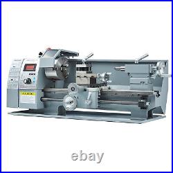 8x16 Mini Metal Lathe with 3-Jaw Chuck 750W Motor LCD Display Variable Speeds