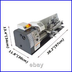 8x24 Mini Metal Lathe 1.1W Machine Variable Speed 50-2500 RPM Brushless Motor