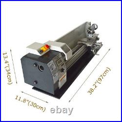 8x24 Mini Metal Lathe Brushless Motor 50-2500 RPM Metalworking 110V 1100W