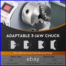 9x24 Mini Metal Lathe 1100W Brushless Motor 3000rpm 3 Jaw Metalworking Machine