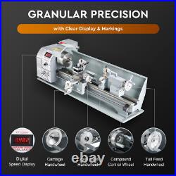 9x24 Mini Metal Lathe Brushless Motor 1100W 3000rpm 3-Jaw Metalworking Machine