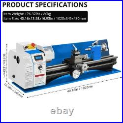 9x24 Mini Metal-Lathe Machine Bench Top Lathe 1100W Brushless Motor 3-Jaw US