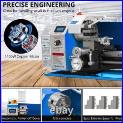 9x24 Mini Metal-Lathe Machine Variable Speed Lathe 1100W Metal Working 2250RPM