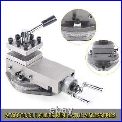 AT300 Lathe Assembly Machine Kit Mini Metal Tool Holder Lathe Accessories USA