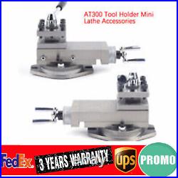 AT300 Lathe Tool Post Assembly Holder Mini Lathe Accessories Metal Change SALE