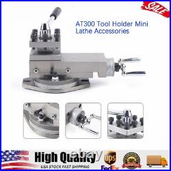 AT300 Mini Lathe Accessory Tool Holder Metal Change Metalworking Lathe Assembly