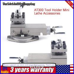 AT300 Mini Lathe Accessory Tool Holder Metal Change Metalworking Lathe Assembly