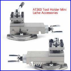 AT300 Mini Lathe Accessory Tool Holder Metal Change Metalworking Lathe Assembly