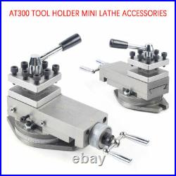 AT300 Mini Lathe Accessory Tool Holder Metal Change Metalworking Lathe Assembly