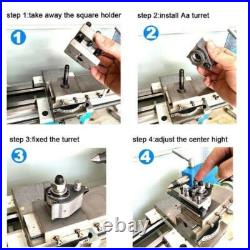 Aa Size Quick Change Tool Post Holder for Mini Lathe Multifix Lathe Tool Post