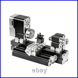All-Metal Elevated Mini Safety Lathe 36W, 20,000RPM Precision Metal & Wood Tu