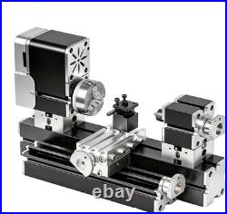 All-Metal Elevated Mini Safety Lathe 36W 20000RPM Precision Metal & Wood