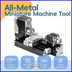 All-Metal Mini Lathe Machine, 20,000RPM 36W with 0.02mm Molded Scale Small 310