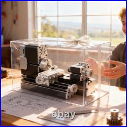 All-Metal Mini Lathe Machine, 36W 20,000RPM Precision Lathe with 0.02Mm Molded S