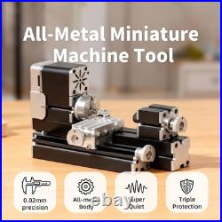 All-Metal Mini Lathe Machine, 36W 20,000RPM Precision Lathe with 0.02mm Molded S