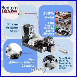 All-Metal Miniature Lathe 36W 20000Rpm Didactical Mini Metal Lathe Machine for H
