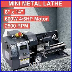 Auto 600w 8x14 Variable-Speed Mini Metal Lathe Motor Metalworking Milling