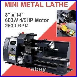 Automatic 600w 8x14 Variable-Speed Mini Metal Lathe Motor Metalworking Milling