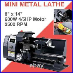 VEVOR 8x14 Mini Metal Lathe 600W Variable Speed 0-2250RPM Digital - 8" X 14"