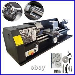 BK260L Precision Metal Bench Lathe Metric/Inch Mini Metalworking Lathe 110V