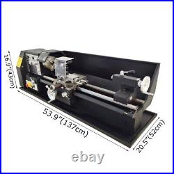 BK260L Precision Metal Bench Lathe Metric/Inch Mini Metalworking Lathe 110V