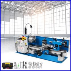 Bench Top Mini Metal Lathe 7x14 Variable Speed Milling Machine with a Lamp