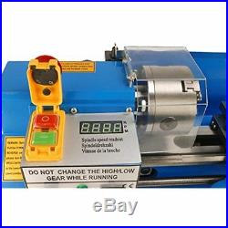 Benchtop Mini Lathe Precision Top Metal Milling 7 X 14 Variable Speed