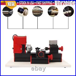 Benchtop Mini Metal Lathe Cutting Machine for DIY Wood Metal 45x135MM 12,000rpm