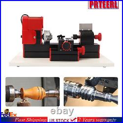 Benchtop Mini Metal Lathe Cutting Machine for DIY Wood Metal 45x135MM 12,000rpm