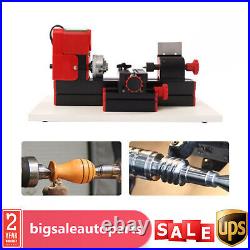 Benchtop Mini Metal Lathe Cutting Machine for DIY Wood Metal 45x135MM 12,000rpm