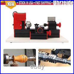 Benchtop Mini Metal Lathe Cutting Machine for DIY Wood Metal 45x135MM 12,000rpm