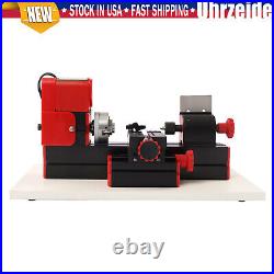 Benchtop Mini Metal Lathe Cutting Machine for DIY Wood Metal 45x135MM 12,000rpm