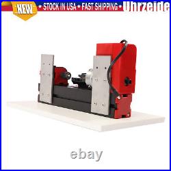 Benchtop Mini Metal Lathe Cutting Machine for DIY Wood Metal 45x135MM 12,000rpm