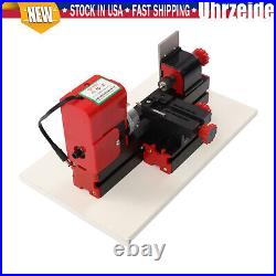 Benchtop Mini Metal Lathe Cutting Machine for DIY Wood Metal 45x135MM 12,000rpm