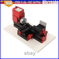 Benchtop Mini Metal Lathe Cutting Machine for DIY Wood Metal 45x135MM 12,000rpm