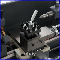 Benchtop Mini Metal Lathe Cutting Machine for Wood & Metal 8x16 750W 2250rpm