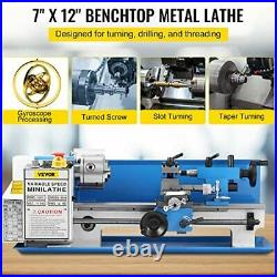 BestEquip Metal Lathe 7 x 14Mini Metal Lathe 0-2500 RPM Variable SpeedMini