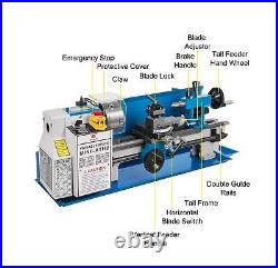 BestEquip Metal Lathe 7x14inch Precision Bench Top Mini Metal Lathe 550W Prec