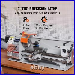 Brushless Metal Lathe 7''x16''/180mm400mm 800W Digital Display Continuously