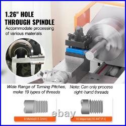 Brushless Metal Lathe 7''x16''/180mm400mm 800W Digital Display Continuously