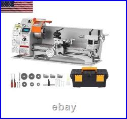 Brushless Mini Metal Lathe Machine 800W Digital Display Continuously Variable Me