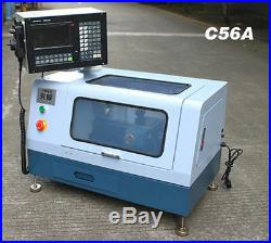 C56A 220V ADTECH Micro Mini CNC Lathe Machine Hardware Steel Metal Woodworking
