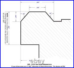 CARRIAGE STOP for Mini Lathe withCalibrated U. S. And Metric Dials