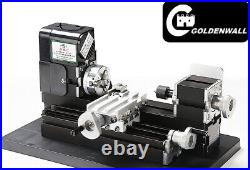 CGOLDENWALL Mini DIY Machine Metal Mini Lathe 24W 20000rpm Teaching Metal Lathe