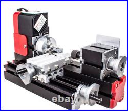 CNC Metal Motorized Mini Lathe Machine 20000rev/min DIY Tools