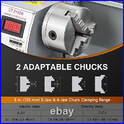 CREWORKS 8x16 Mini Metal Lathe 1100W Brushless 2250rpm 2 Chucks Tool Bundle